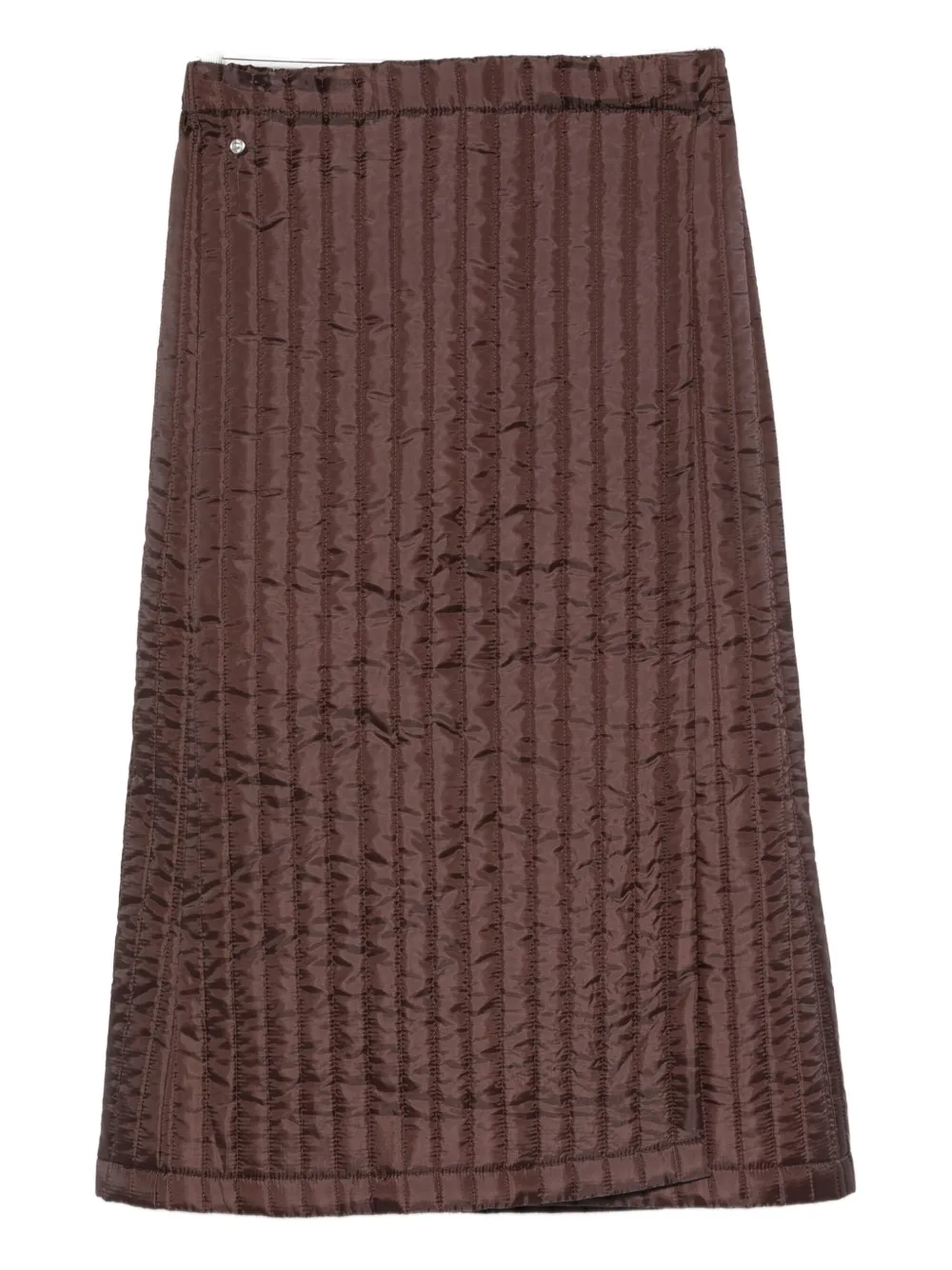 Bless Nº08 Monpe Midi Skirt In Purple