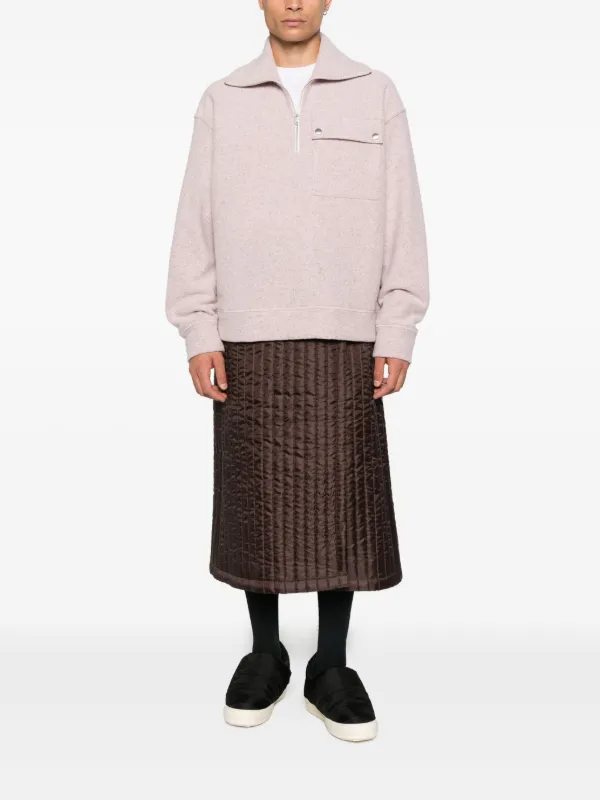 Bless N’08 Monpe Skirt manhole Bless Nº08 Monpe Midi Skirt | Brown | FARFETCH CH
