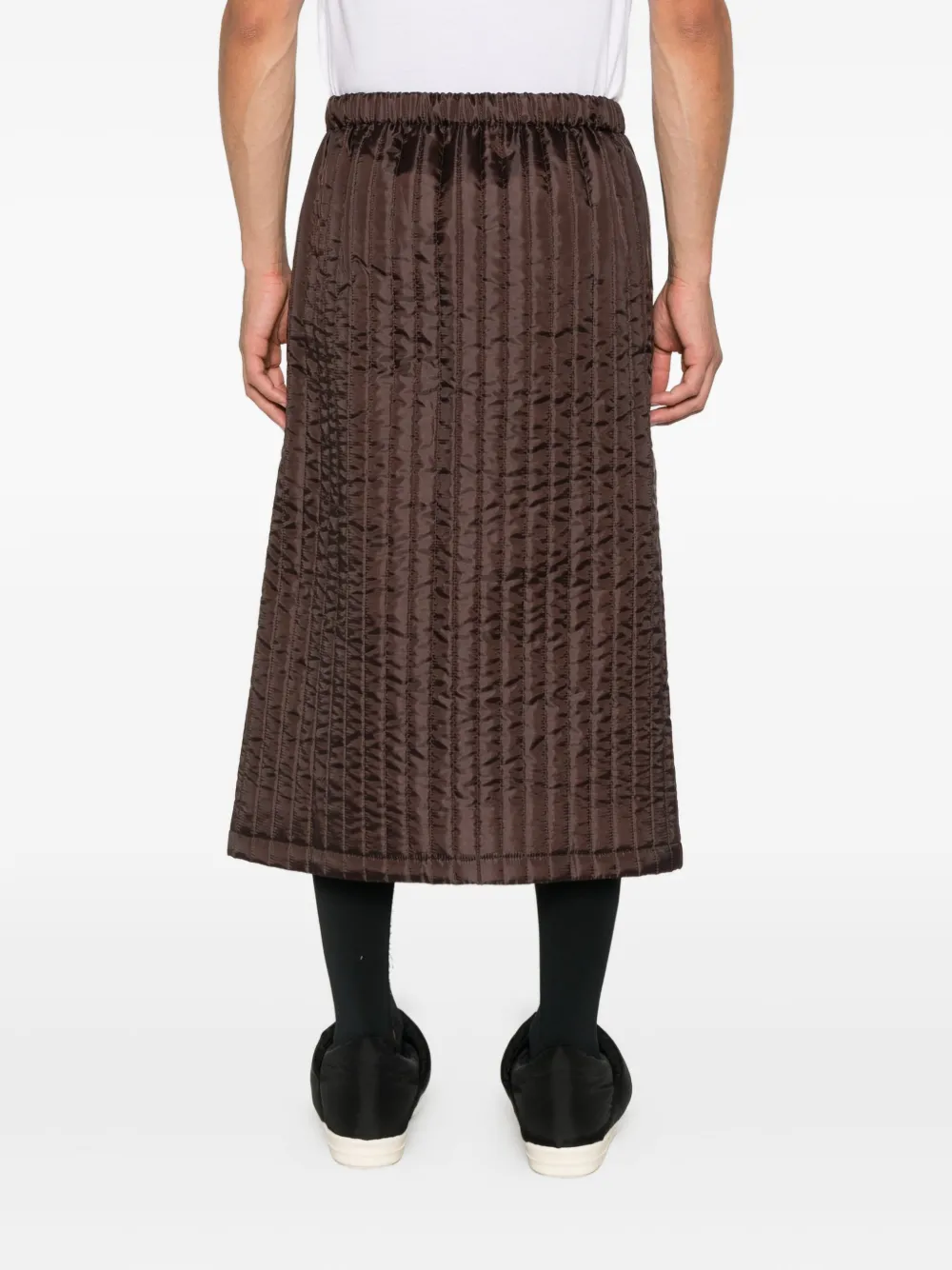 Bless Nº08 Monpe Midi Skirt In Purple