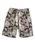 Bless cat-print shorts - Neutrals