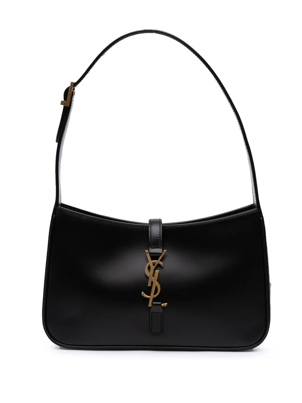 Saint Laurent Pre-Owned 2024 スムースカーフ ル サンカセット ホーボー ショルダーバッグ - ブラック Saint Laurent Pre-Owned 2024 スムースカーフ ル サンカセット ホーボー ショルダーバッグ - ブラック
