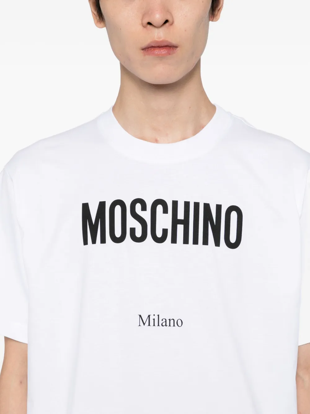 Moschino T-shirt met logoprint Wit