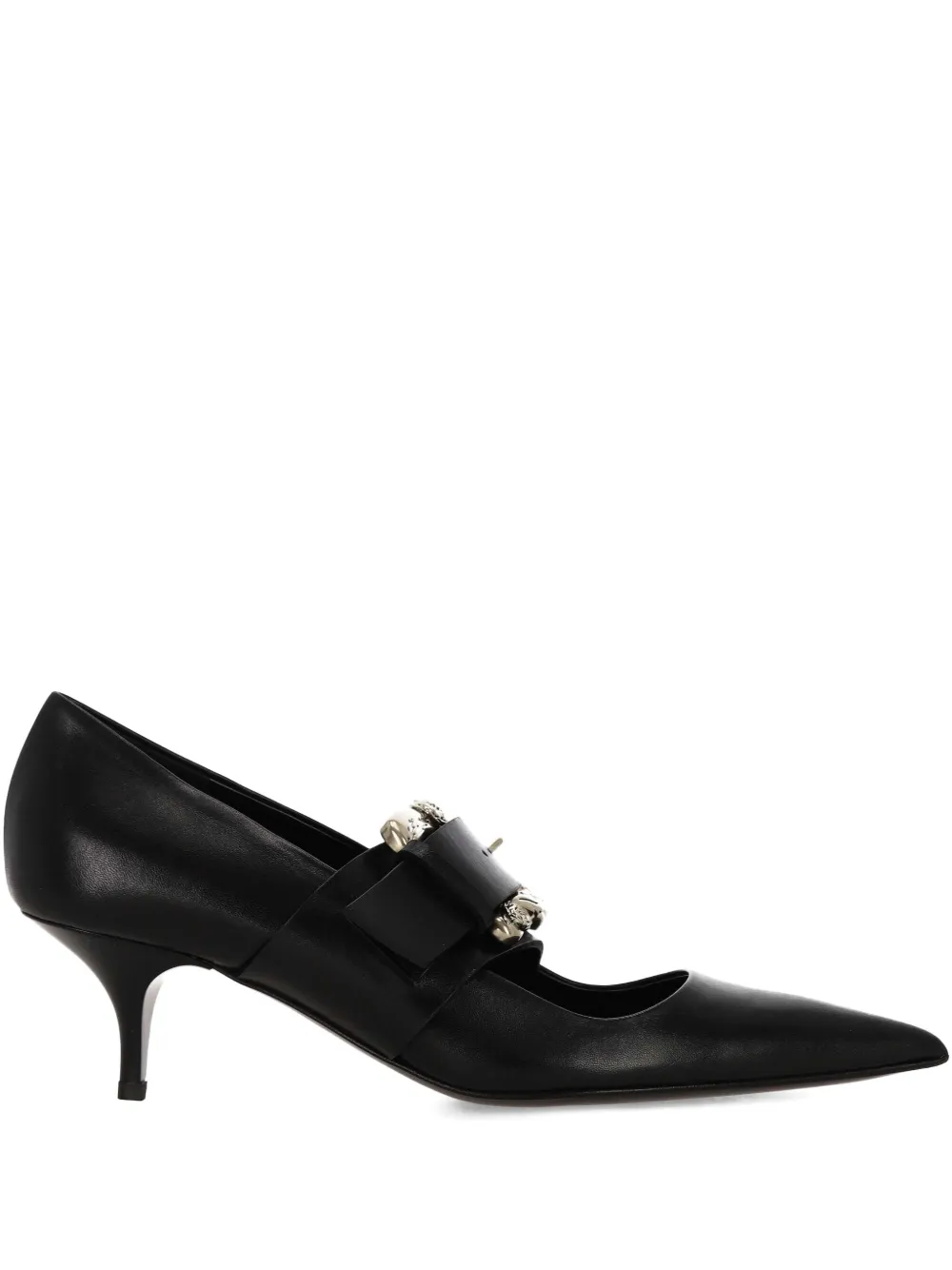 Enfants Riches Déprimés buckle-strap pointed-toe pumps - ブラック Enfants Riches Déprimés buckle-strap pointed-toe pumps - ブラック