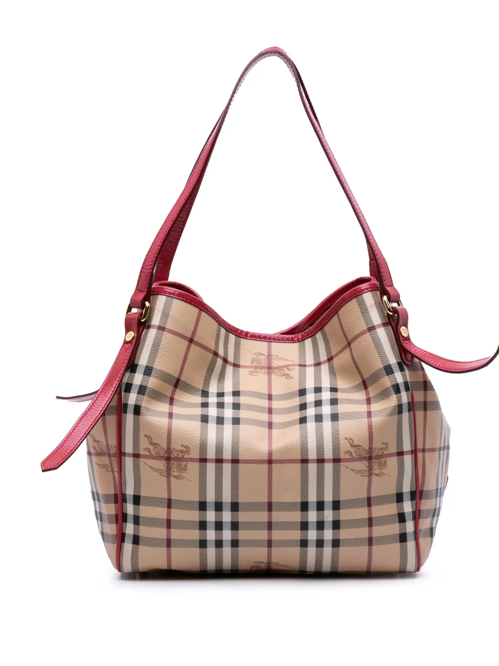 Burberry Pre-Owned 2000-2017 ヘイマーケットチェック コーテッドキャンバス カンタベリー トートバッグ - Burberry Pre-Owned 2000-2017 ヘイマーケットチェック コーテッドキャンバス カンタベリー トートバッグ -