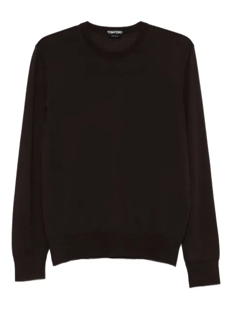 TOM FORD crew-neck cashmere-blend sweater