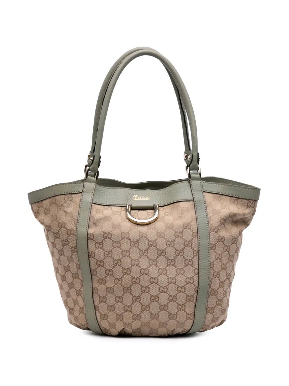 Gucci Pre-Owned 2016-2025 GGキャンバス アビー D リング ハンドバッグ - グリーン Gucci Pre-Owned 2016-2025 GGキャンバス アビー D リング ハンドバッグ - グリーン