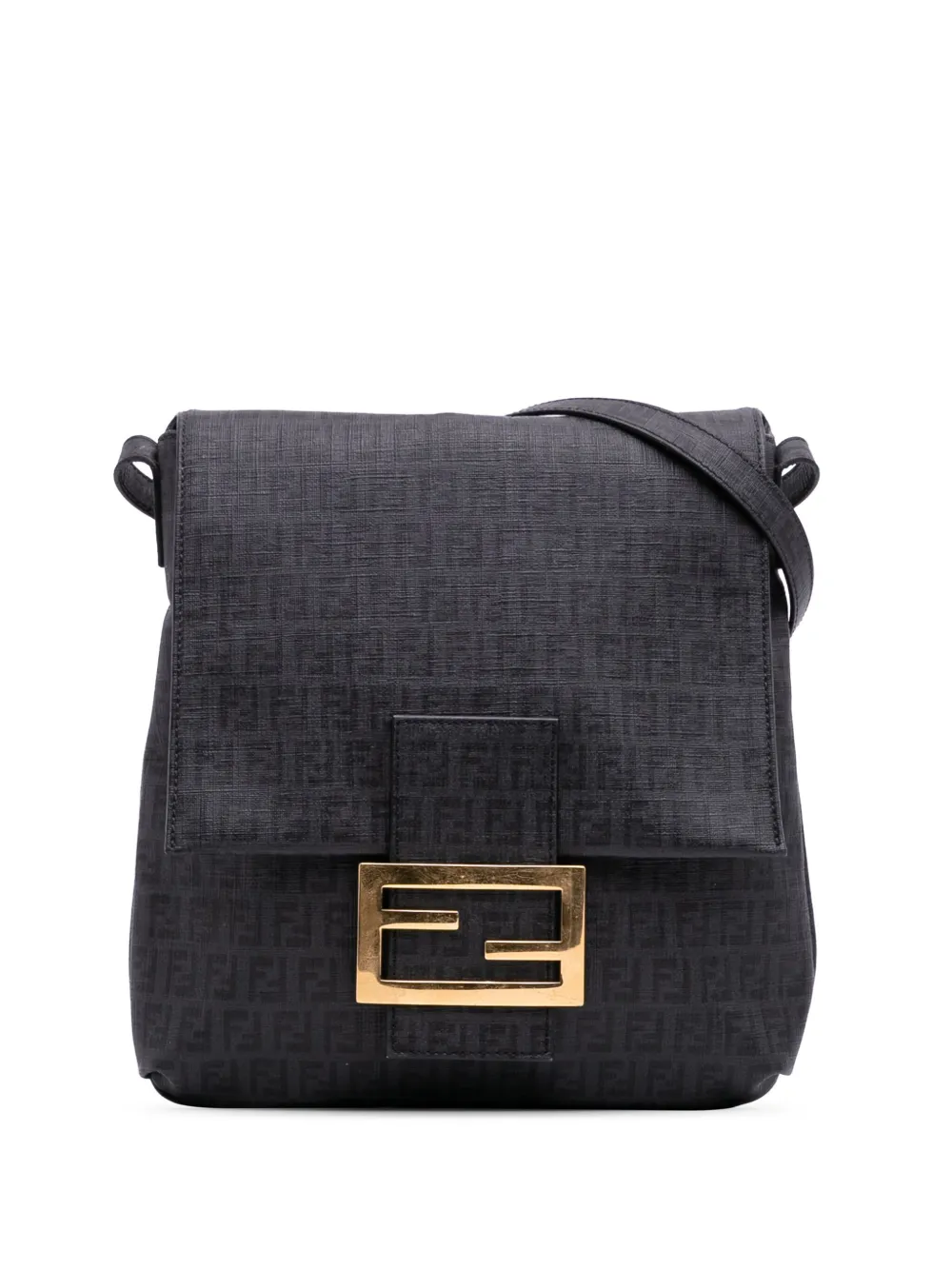 Fendi Pre-Owned 2010-2025 ズッキーノ スパルマティ ショルダーバッグ - ブラック Fendi Pre-Owned 2010-2025 ズッキーノ スパルマティ ショルダーバッグ - ブラック