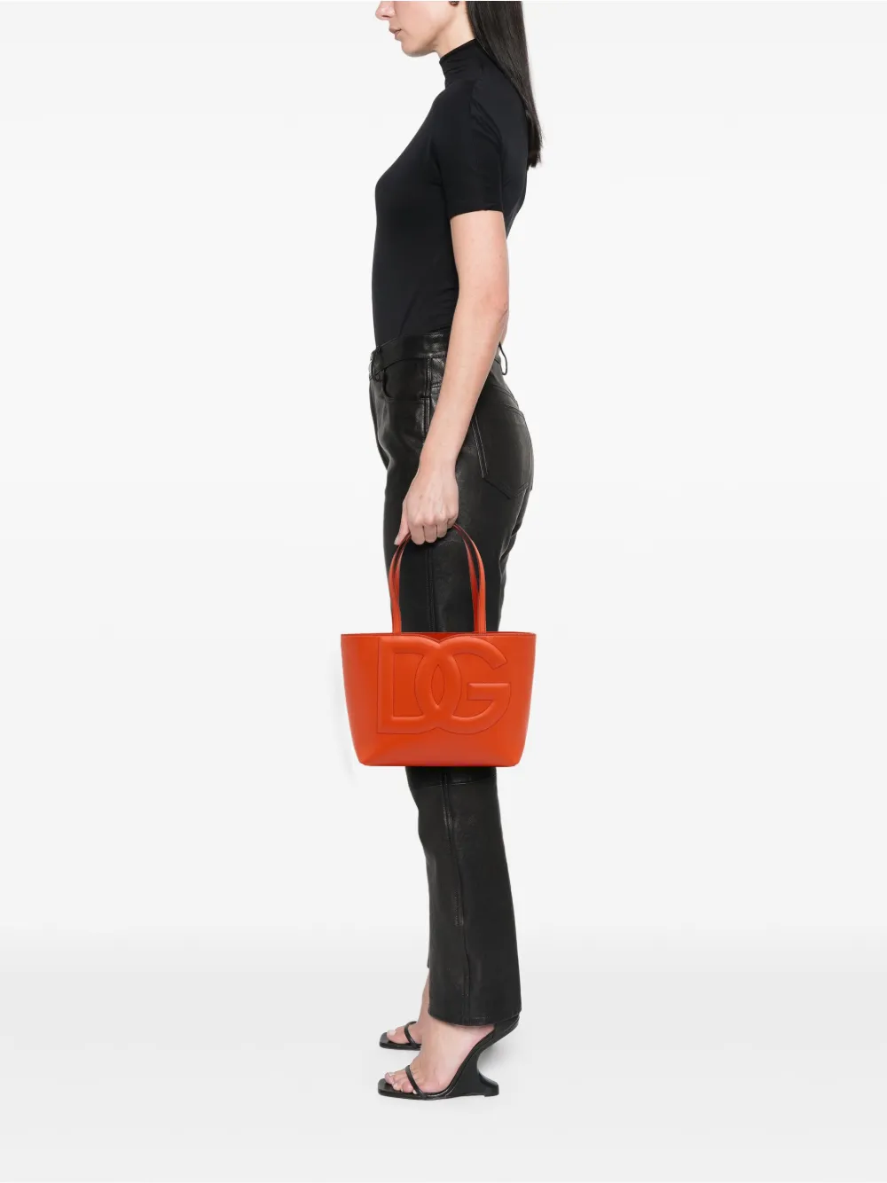 Dolce & Gabbana Pre-Owned 2021-2025 Small Calfskin DG Logo Shopper tote bag | Pre-Owned | Image 2