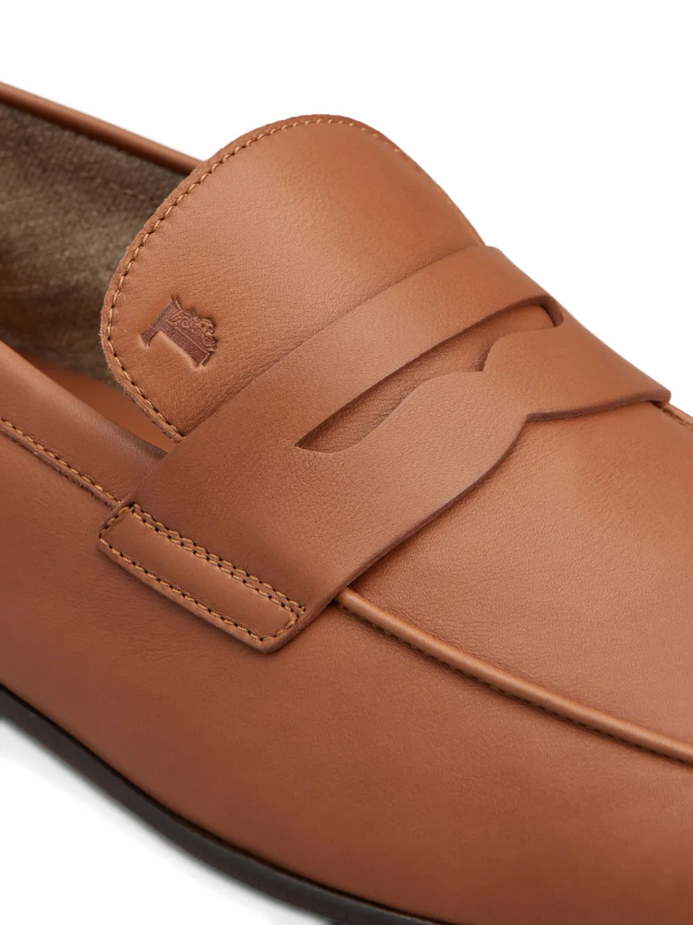 Tod's leather penny loafers Brown