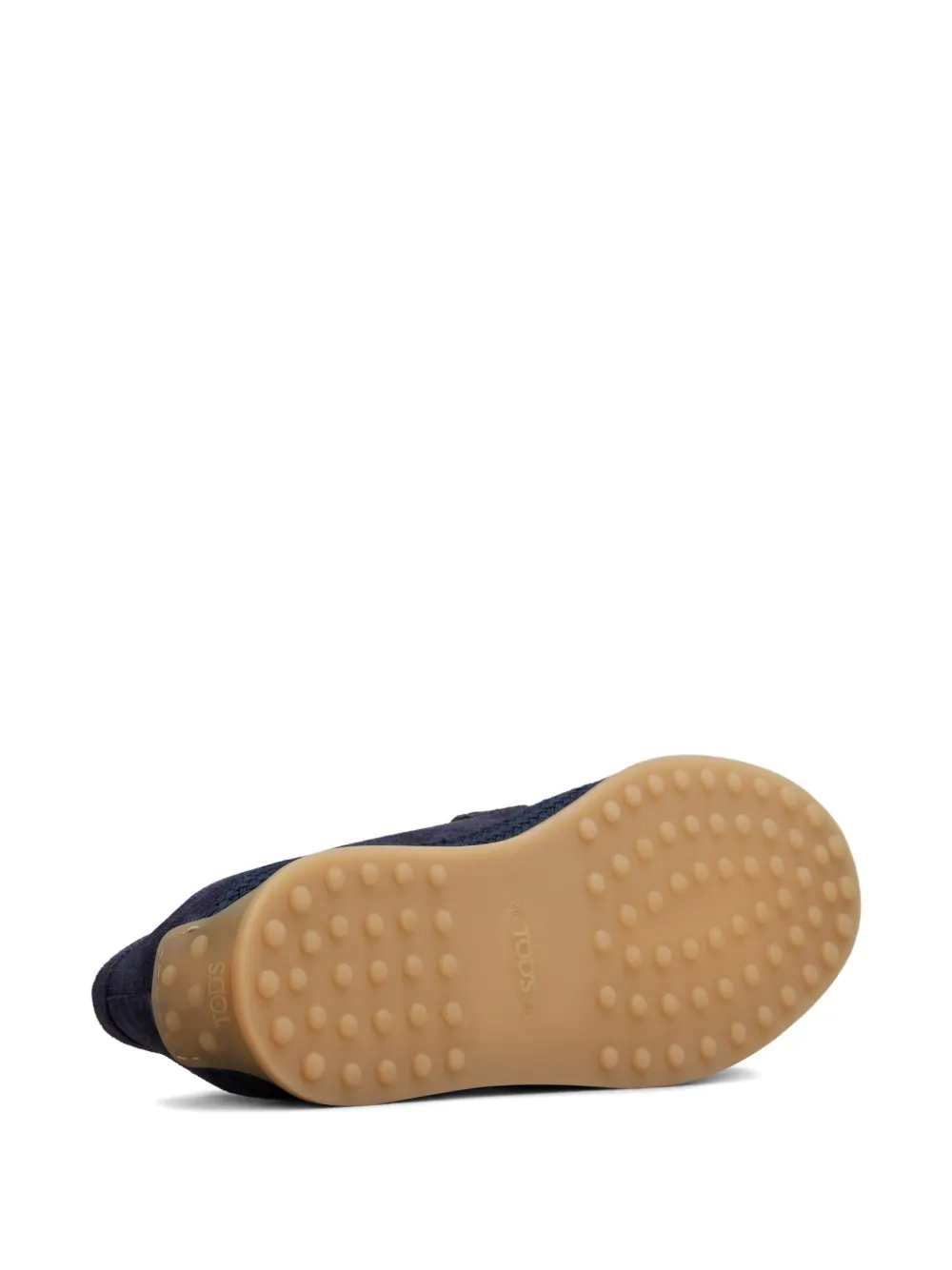 Tod's buckle-detail suede loafers Blue