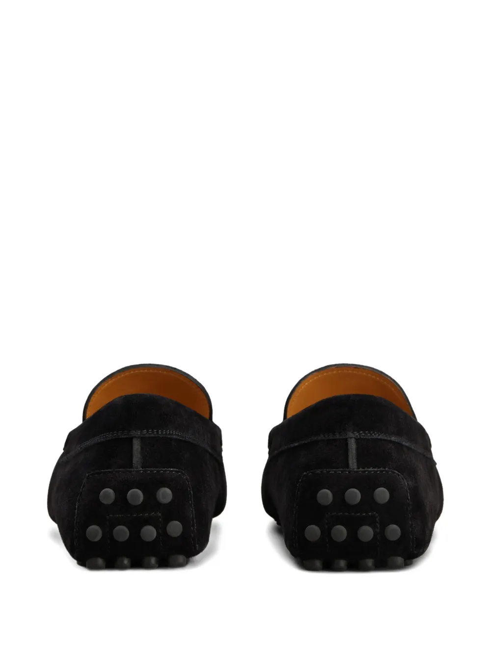 Tod's pebble-detail suede loafers Black