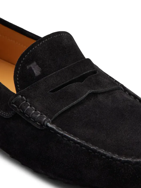 TOD'S ブラック スエード ローファー Tod's スエード ローファー | ブラック | FARFETCH JP