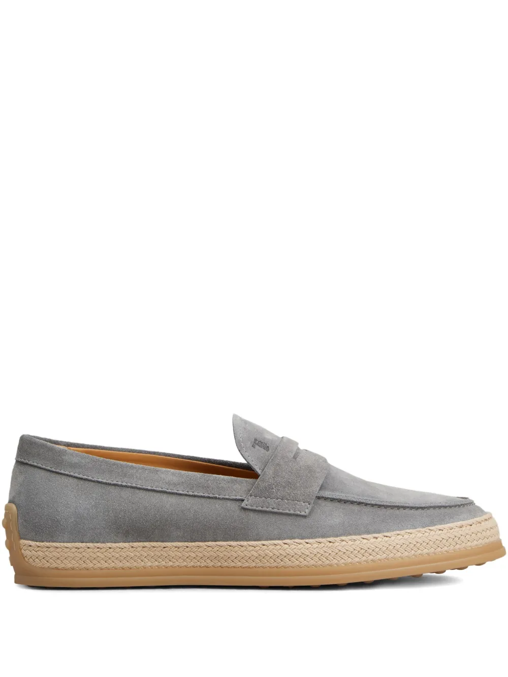 Tod's suede penny loafers Grey