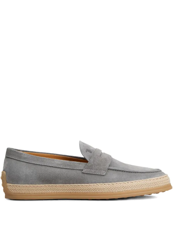 Tod’s Grey Suede Penny Loafer Tod main image 4