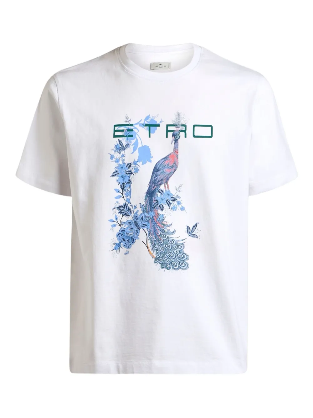 ETRO peacock floral print T-shirt | White | Image 1