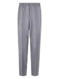 Peserico herringbone elasticated-waist trousers - Grey