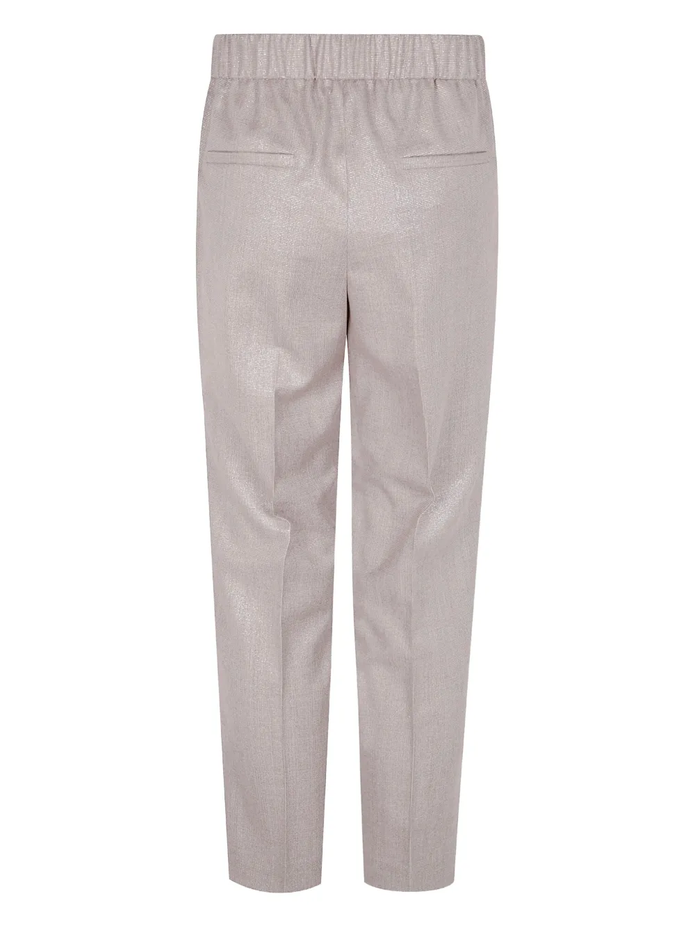 Peserico wool elasticated straight trousers Beige