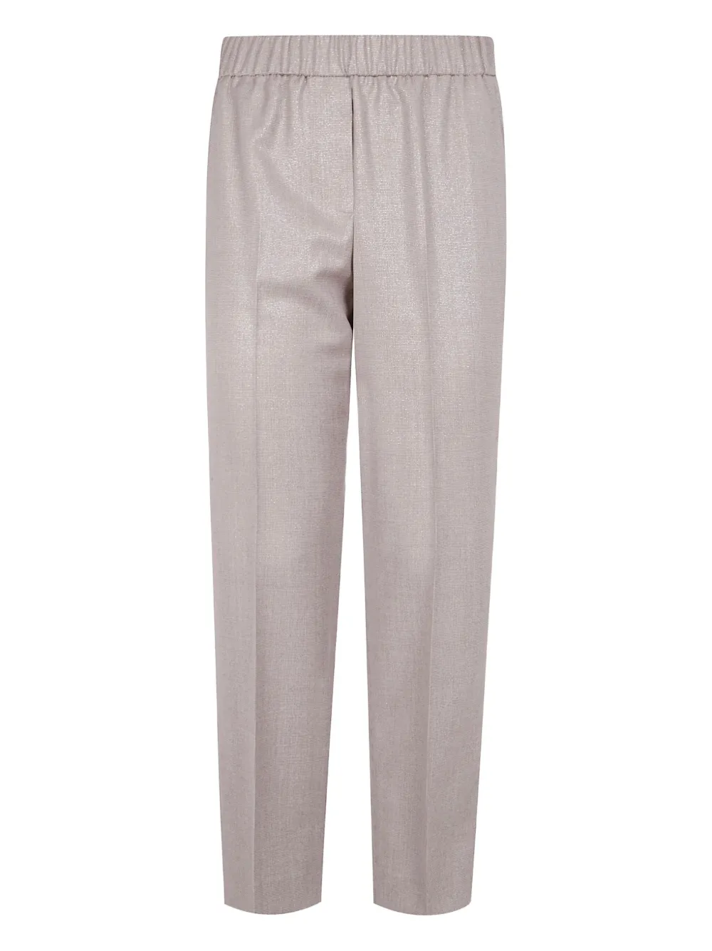 Peserico wool elasticated straight trousers Beige