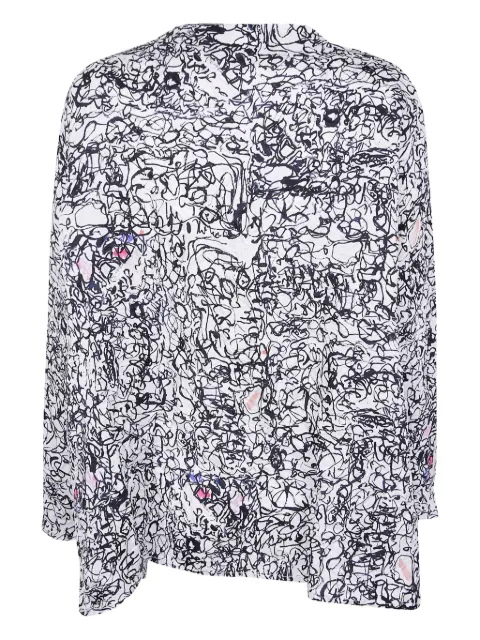 Daniela Gregis scribble-print silk blouse 