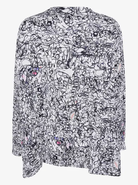 Daniela Gregis scribble-print silk blouse 