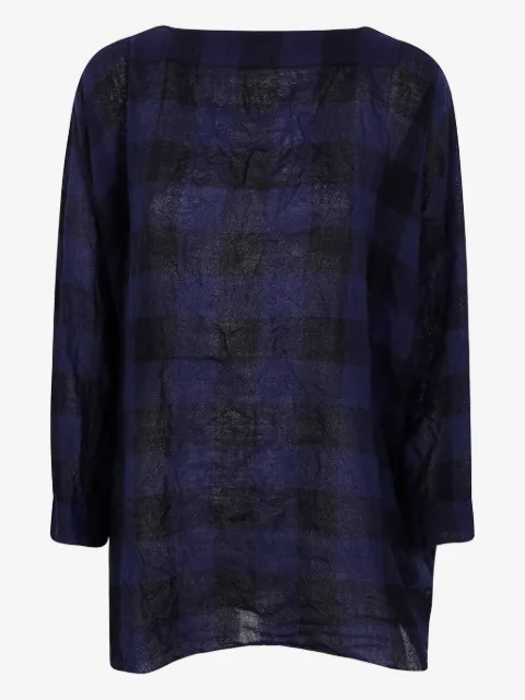 Daniela Gregis check-pattern wool blouse