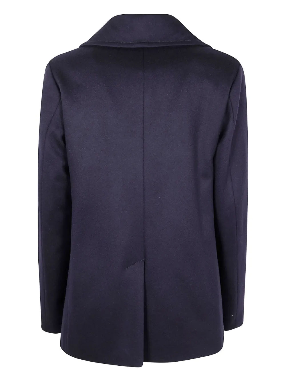 ASPESI Wollen jas met dubbele rij knopen Blauw