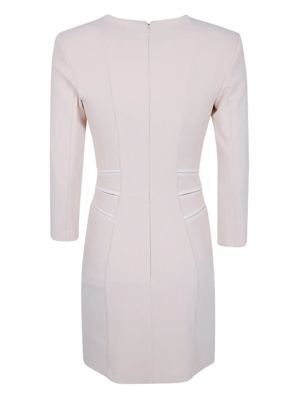Elisabetta Franchi Midi-jurk met ritszak Wit