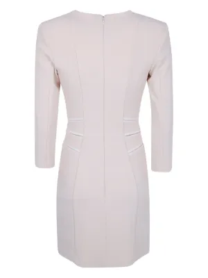 ワンピース ELISABETTA FRANCHI Woman Dress Ivory AM01Q 360 Elisabetta Franchi Robe manteau wolver detail dress