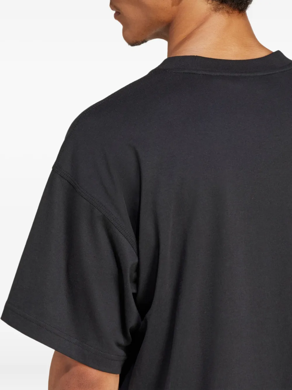 adidas Katoenen T-shirt met geborduurd logo Zwart
