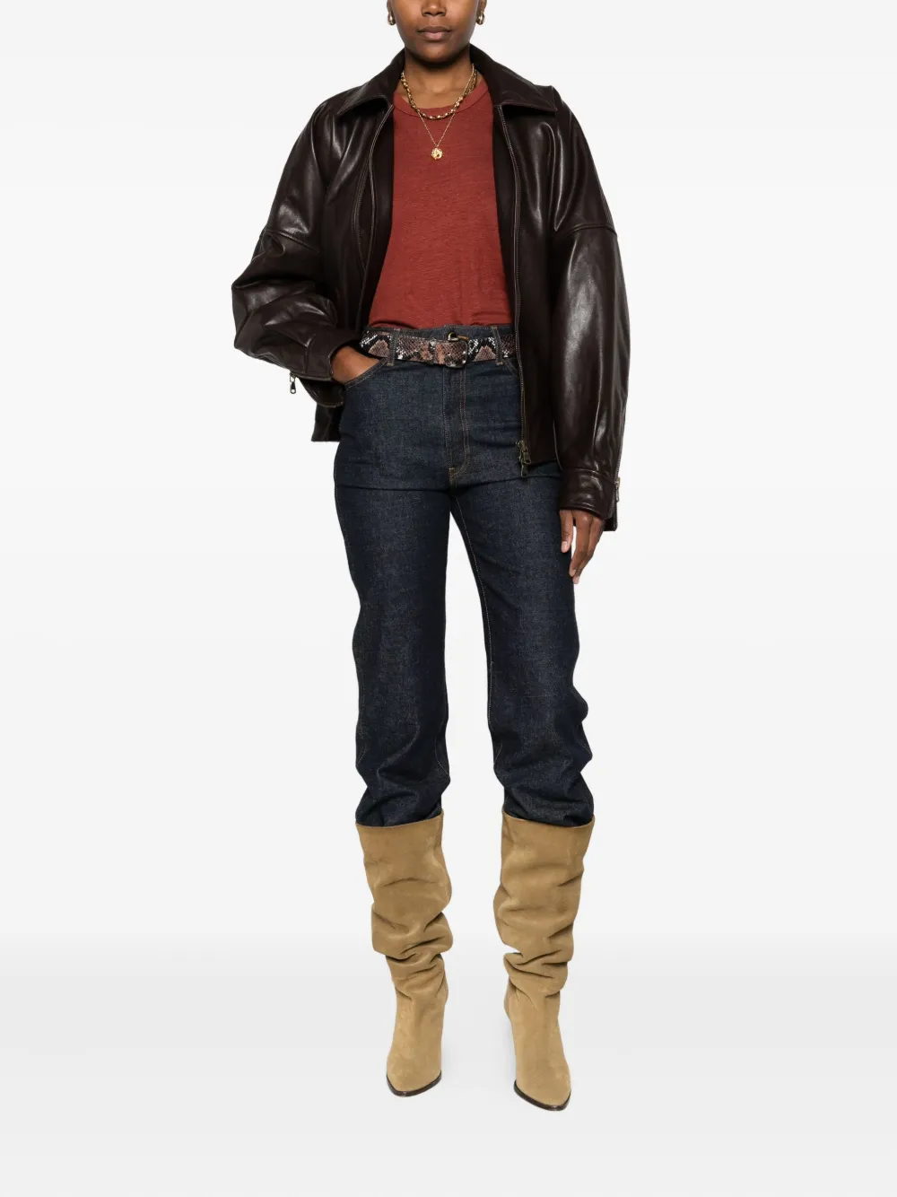 MARANT ÉTOILE Langarmshirt aus Leinen | T-Shirts | Image 2