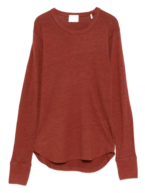 MARANT ÉTOILE long-sleeve linen t-shirt