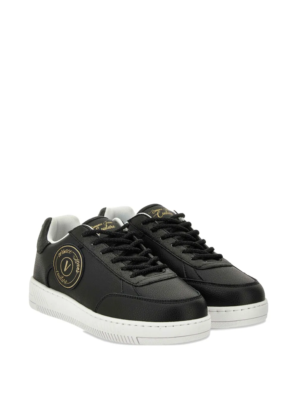 Versace Jeans Couture logo-patch sneakers Black