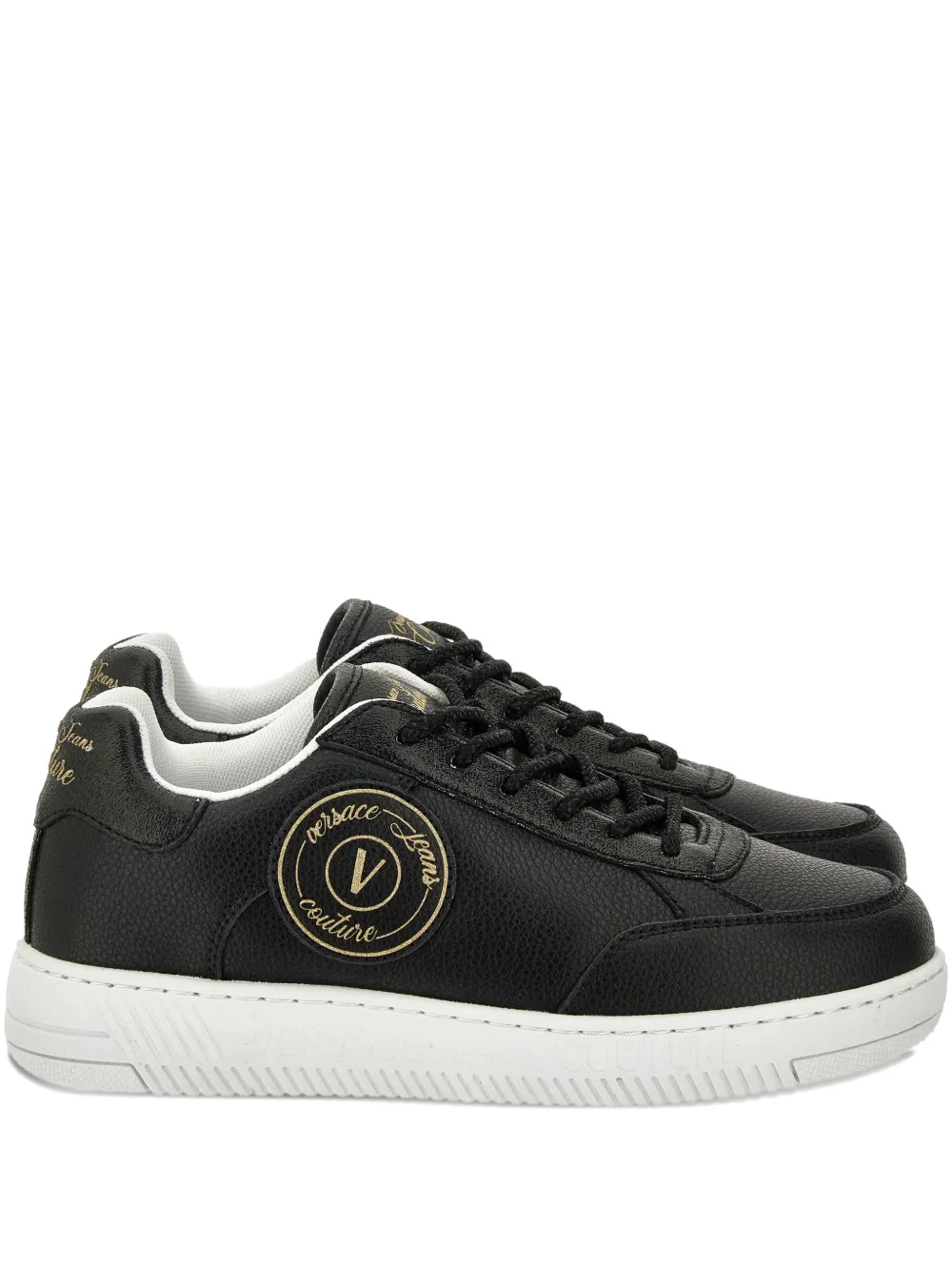 Versace Jeans Couture logo-patch sneakers Black