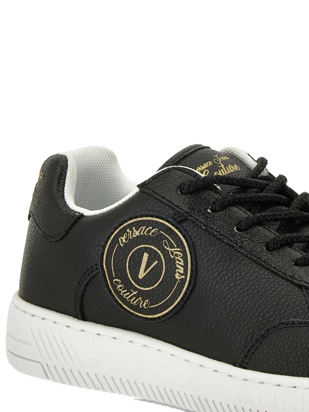 Versace Jeans Couture logo-patch sneakers Black