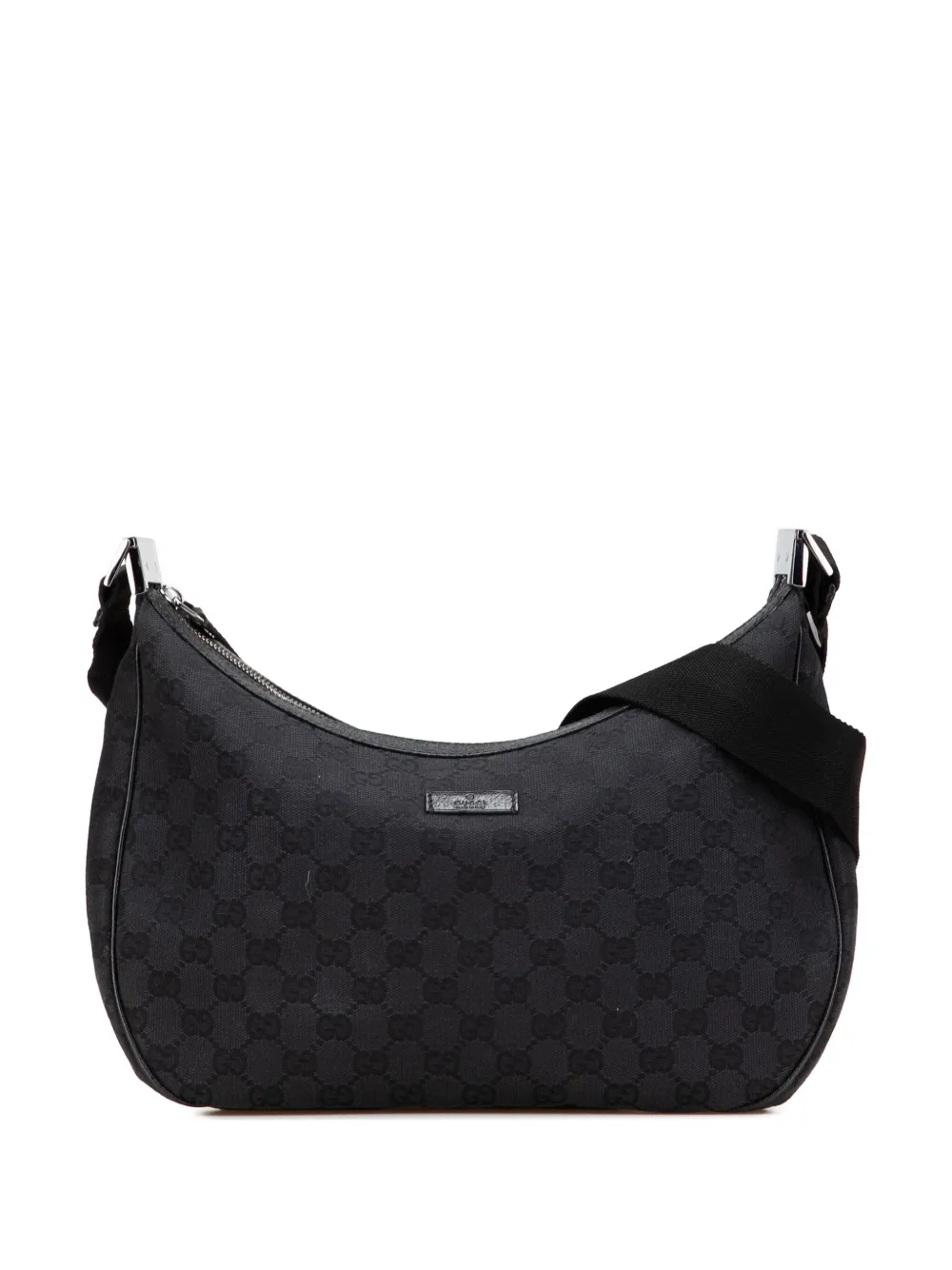 Gucci Pre-Owned 2000-2015 GGキャンバス ショルダーバッグ - ブラック Gucci Pre-Owned 2000-2015 GGキャンバス ショルダーバッグ - ブラック