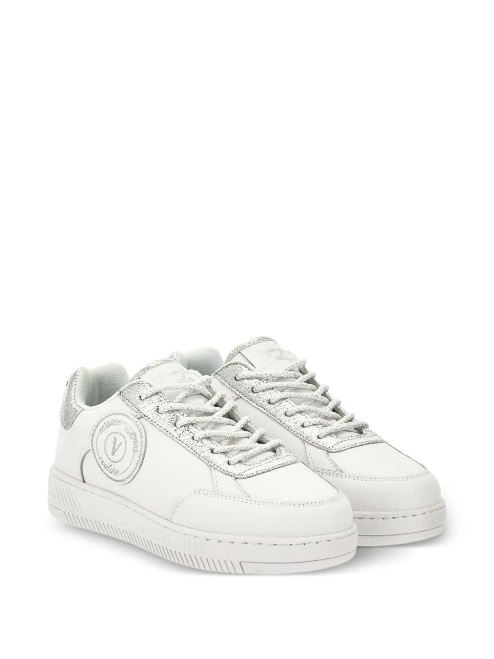 Versace Jeans Couture logo-detail sneakers - Wit