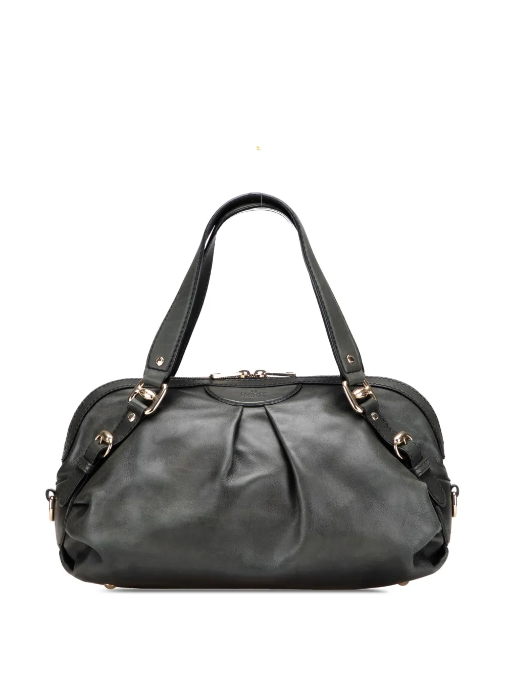 Gucci Pre-Owned 2000-2015 レザー ブライドル サッチェルバッグ - ブラック Gucci Pre-Owned 2000-2015 レザー ブライドル サッチェルバッグ - ブラック