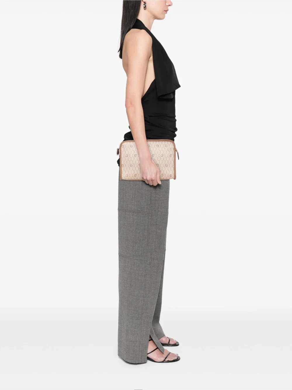 Christian Dior Pre-Owned 20th Century Honeycomb Coated Canvas clutch bag | Pre-Owned | Image 2