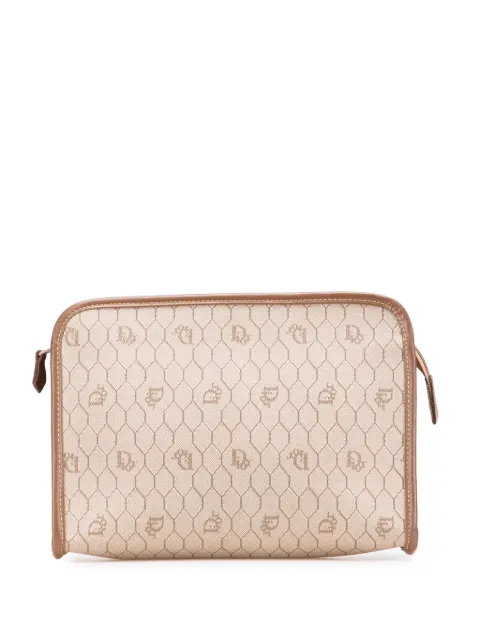 Christian Dior Pre-Owned 20th Century Honeycomb Coated Canvas clutch bag
