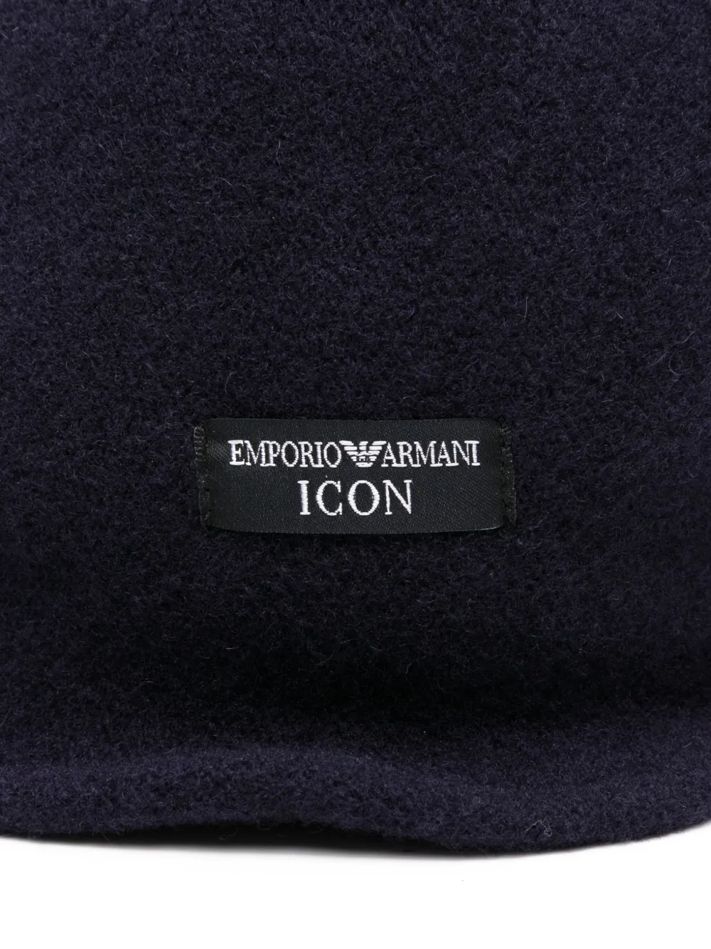 Emporio Armani wool flat-top hat Blauw
