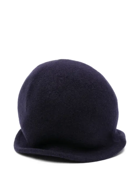 Emporio Armani wool flat-top hat