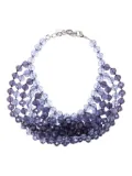 Emporio Armani faceted-spheres multistrand necklace - Blue