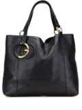 Gucci Pre-Owned 2000-2015 Medium Pebbled Calfskin Twill tote bag - Black
