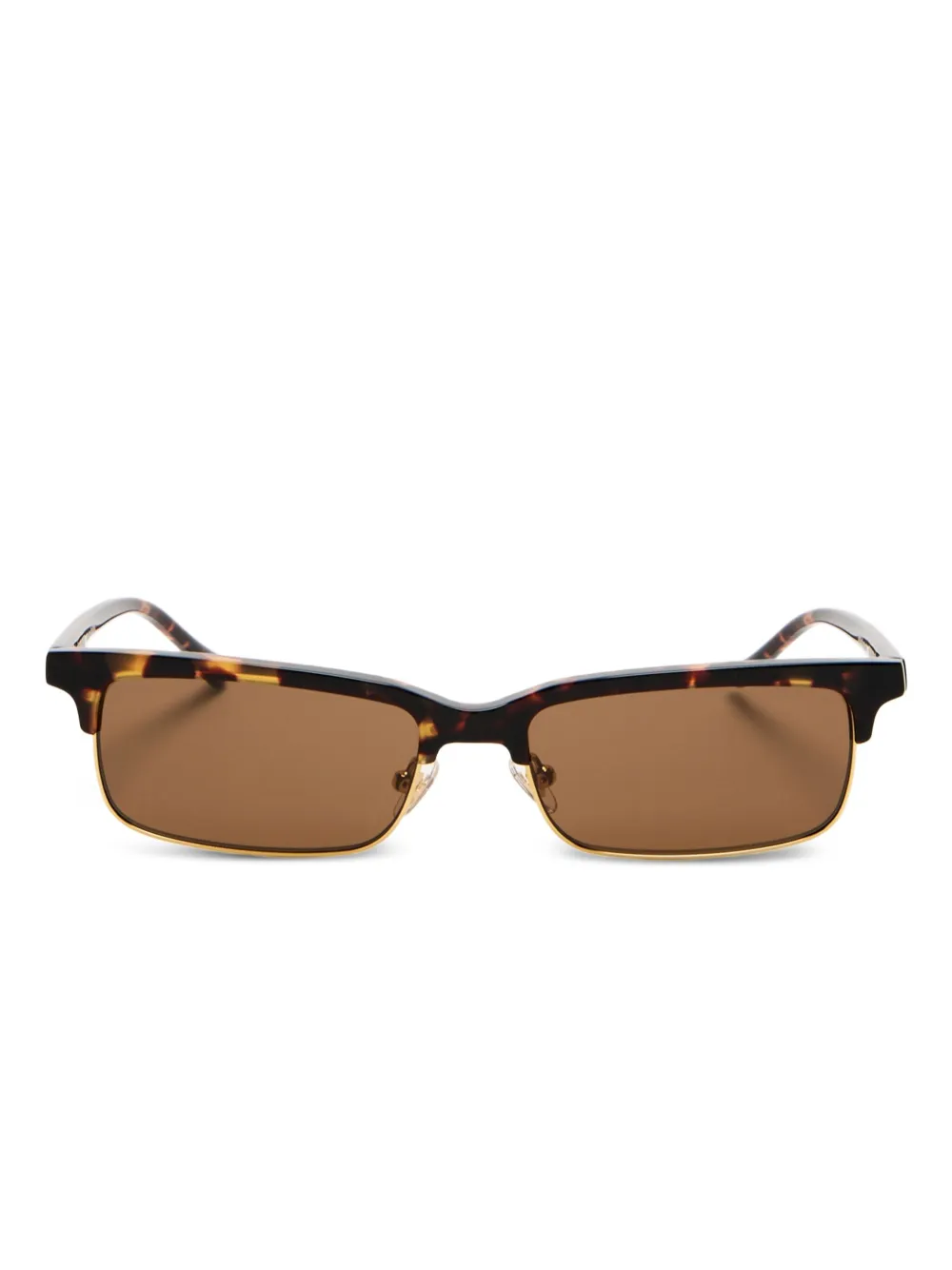 Karen Wazen Iris tortoiseshell rectangle-frame sunglasses | Brown | Image 1