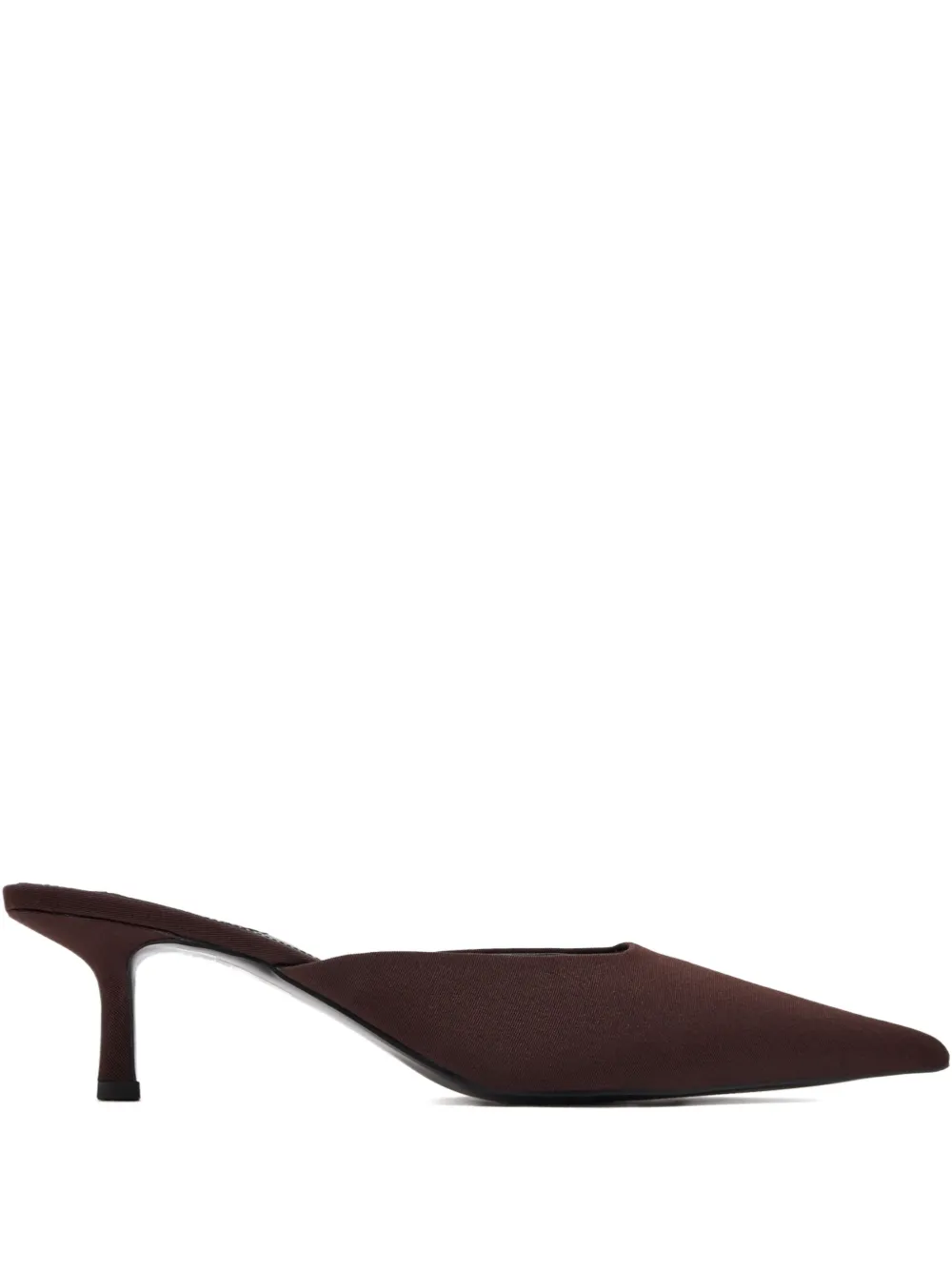 Senso 65mm pointed-toe kitten-heel mules Brown