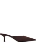 Senso 65mm pointed-toe kitten-heel mules - Brown