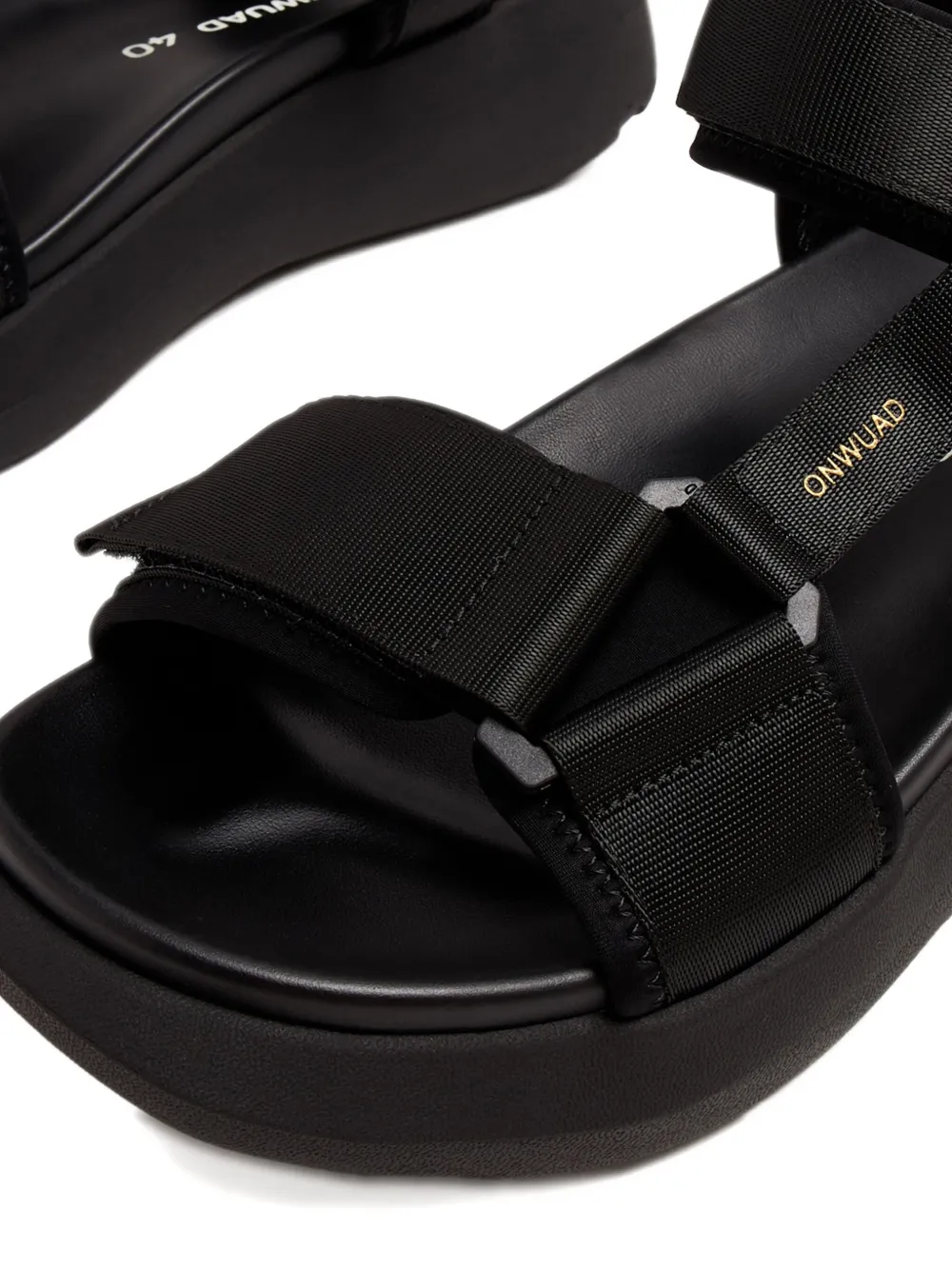 ONWUAD platform touch-strap sandals Black