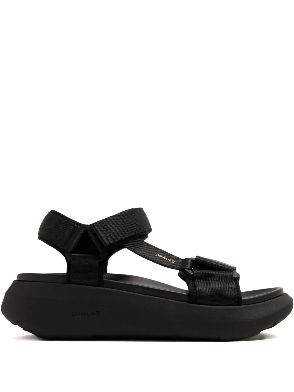 ONWUAD platform touch-strap sandals Black