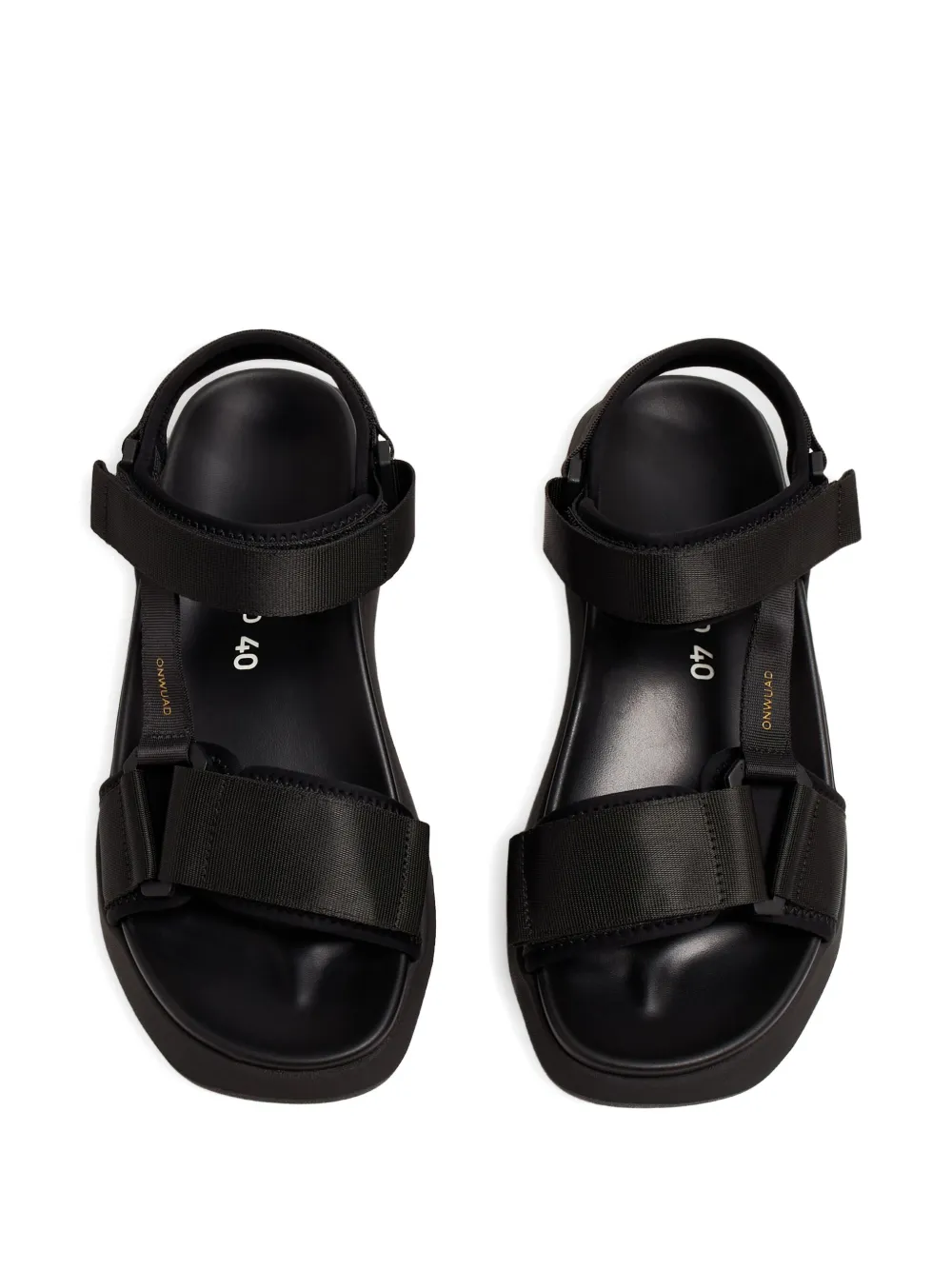 ONWUAD platform touch-strap sandals Black