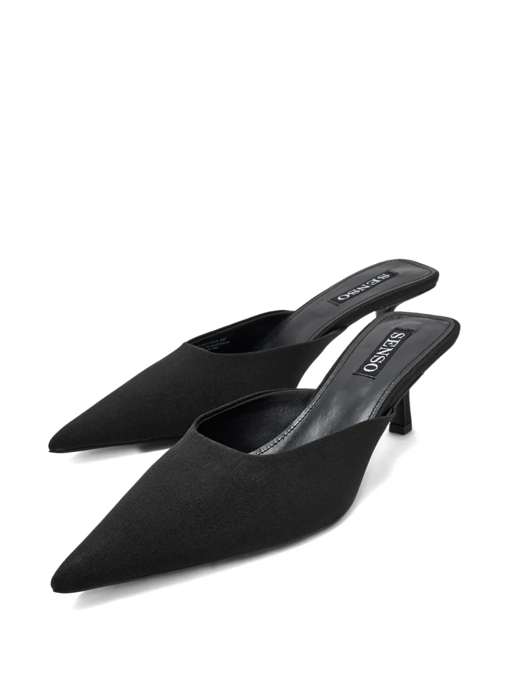 Senso 65mm Pointed-toe Heeled Mules In Black